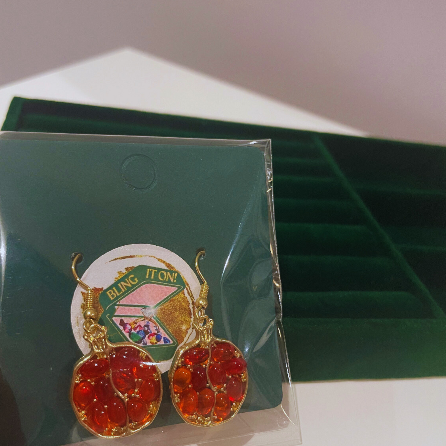 ‘Pomegranate Party’ Earrings