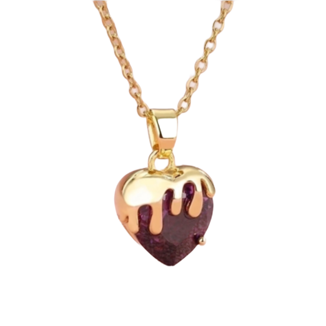 ‘My Heart Drops For You’ Necklace