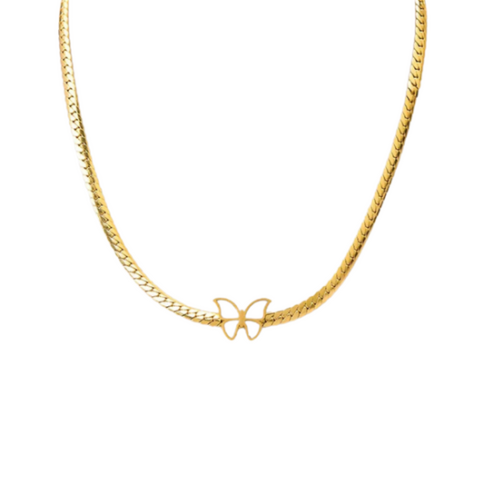 ‘Golden Flutter’ Choker Necklace