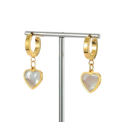 ‘Heart Of Gold’ Huggie Earrings