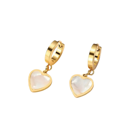 ‘Heart Of Gold’ Huggie Earrings