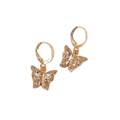 ‘Butterflies In My Belly’ Huggie Earrings